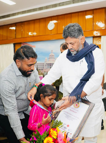 Honorable Chief Minister of Karnataka, India, Shri Siddaramaiah ji Noble World Record Holder